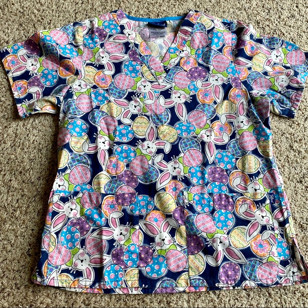 Tafford Easter Scrub Top